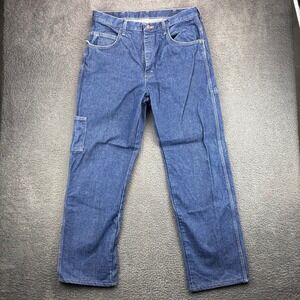 Bulwark FR Flame Resistant Carpenter Jeans Mens Blue Denim Work Pants Size 36x30